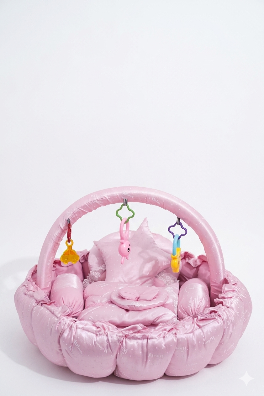 11-Piece Baby Nest Set with Hanging Toys