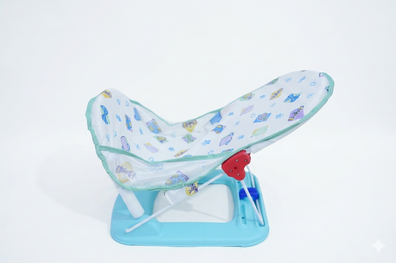 Portable Baby Bath Seat with Anti-Slip Base