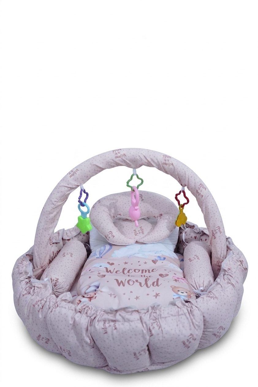11-Piece Baby Nest Set with Hanging Toys