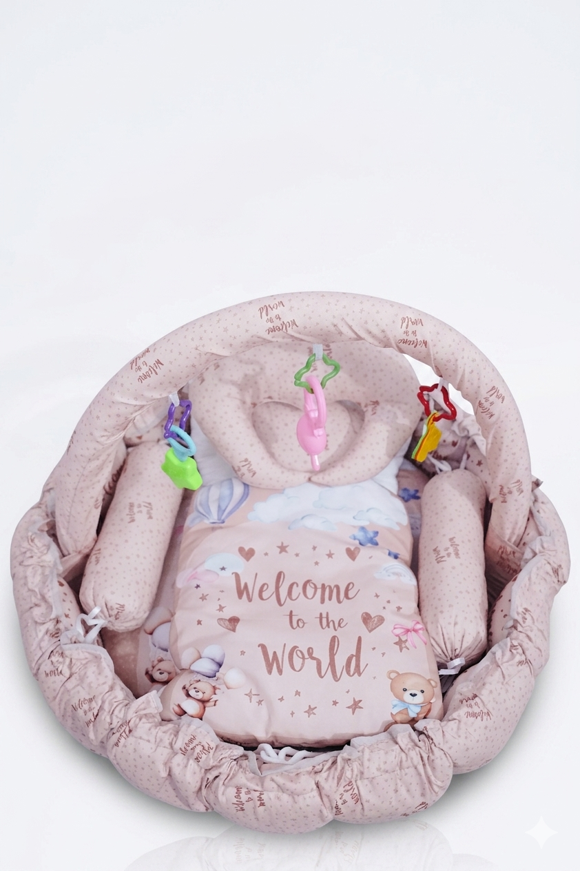 11-Piece Baby Nest Set with Hanging Toys