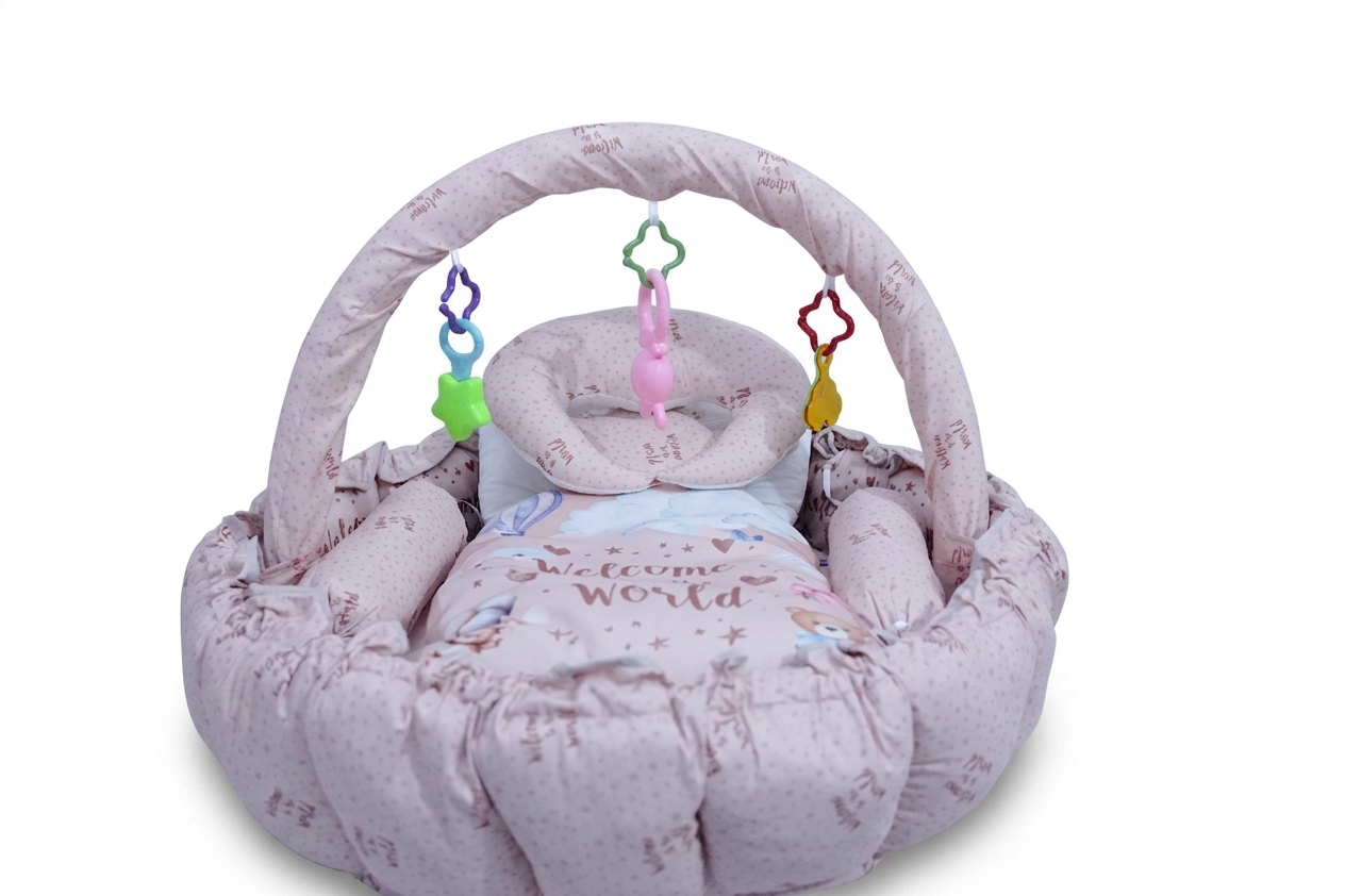 11-Piece Baby Nest Set with Hanging Toys