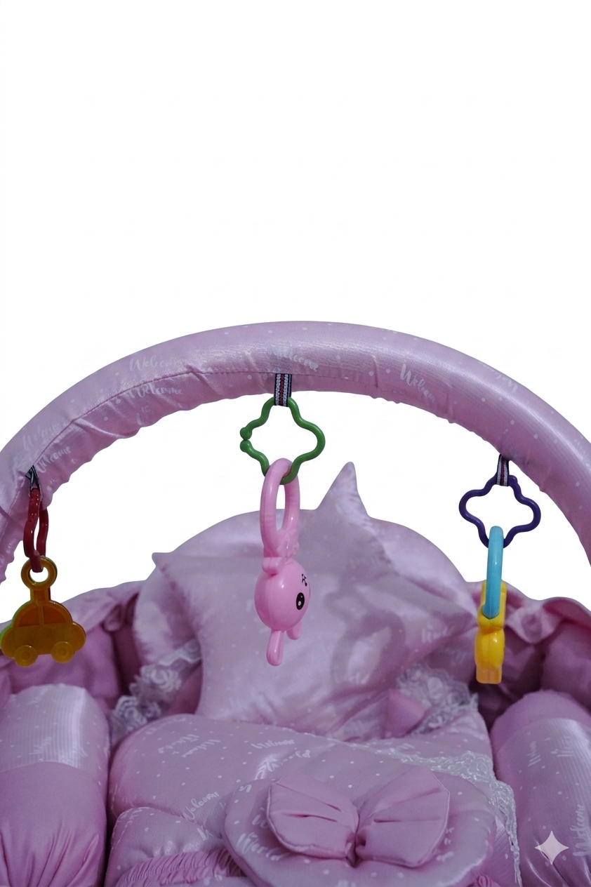 11-Piece Baby Nest Set with Hanging Toys